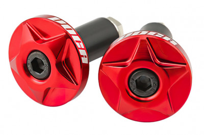 Embouts de guidon Voca Racing CNC diamètre 14mm couleur rouge