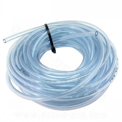 Durite d'essence adaptable cristal transparent 4x7mm rouleau de 10m pour Scooter, Mécaboite, Mobylette, Maxi Scooter, Moto, Quad