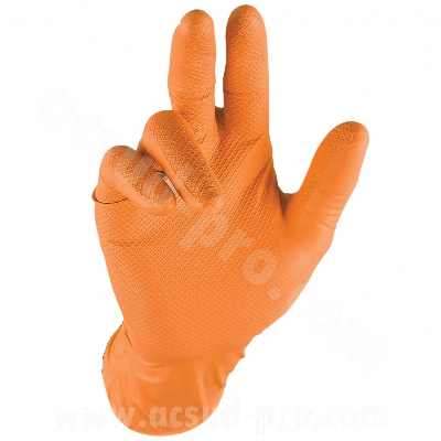 GANTS ATELIER adaptable NITRILE RESISTANT AUX PRODUITS CHIMIQUES TAILLE S (BOITE DE 25 PAIRES)