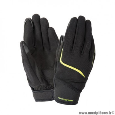 Gants Tucano Urbano Miky taille XL T11 noir jaune fluo EN 13594:2015-CE