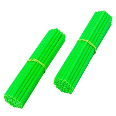 Couvre rayons adaptable 76 pièces couleur vert fluo (38 pour jante de 19 pouces, 38 pour jante de 21 pouces)