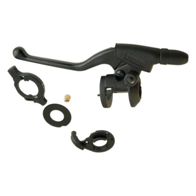 Poignée d'embrayage adaptable noire avec starter annulaire-rotatif pour 50 à boîte Peugeot XP6 1997-2002