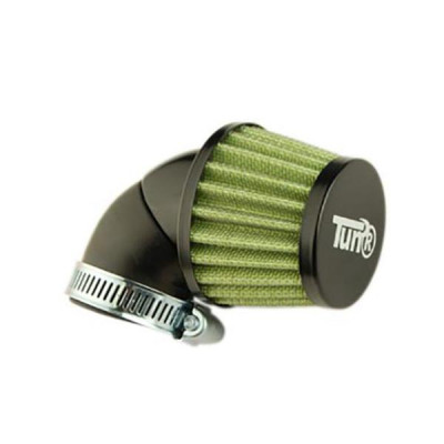Filtre à air adaptable type kn small fo vert-noir fixation orientable diamètre 35-28