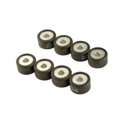 Galets Polini 25x15 18,0g (jeu de 8) pour variateur origine Yamaha 500 TMAX 2001+, 530 TMAX 2012+, 560 TMAX - Peugeot 400 Metropolis 2013+