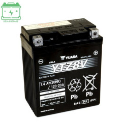 Batterie 12V Yuasa 7Ah activée en usine prête à l'emploi pour Honda 125 Forza, PCX, SH