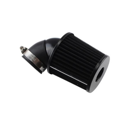 Filtre à air adaptable cylindrique angle variable 0° à 90° noir diamètre 35-28
