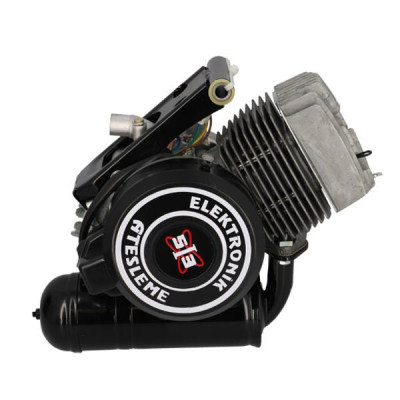 Moteur cyclo adaptable type origine avec échappement + cache allumage Peugeot 103 Vogue