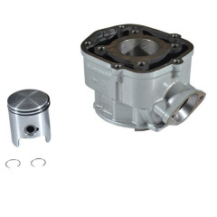 Cylindre-piston Piaggio fonte 1A0097335 Derbi 50 Senda après 2006, Gilera 50 SMT, RCR après 2018, Aprilia 50 RS4, RX, SX après 2018