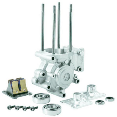 Carter moteur Polini avec roulements et goujons pour MBK 51