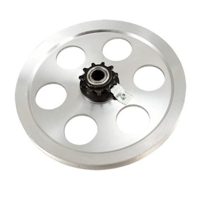 Poulie CYCLO Adaptable Alu 6 trous avec pignons 11 dents Peugeot 103 - MBK 51