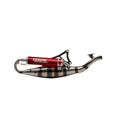 Pot scooter Yasuni silencieux rouge - Tub902R pour MBK 50 Nitro, Yamaha 50 Aerox, Neos, Malaguti 50 F12, Aprilia 50 SR