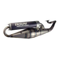 Pot d'échappement Yasuni Silencieux noir Tub901B pour MBK 50 Nitro, Yamaha 50 Aerox, Neos, Malaguti 50 F12, Aprilia 50 SR