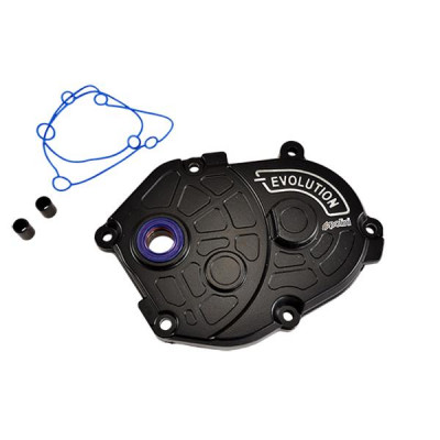 Carter de transmission Polini noir (170.0301) pour scooter MBK 50 Booster, Stunt, Nitro - Yamaha 50 BWS, Slider, Aerox