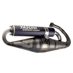 Pot d'échappement Yasuni silencieux noir pour scooter MBK 50 Booster, Stunt - Yamaha 50 BWS, Slider - TUB306B