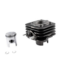 Cylindre piston Piaggio origine fonte (livré sans joint) pour scooter 50 ZIP, FLY, TYPHOON, VESPA LX, GILERA 50 STALKER, APRILIA 50 SR - 831116 -