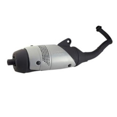 Pot d'échappement Leovince Touring 5512 pour scooter Piaggio 50 Typhoon 1993-2011, NRG, NRG MC2, ZIP SP, Gilera 50 Storm