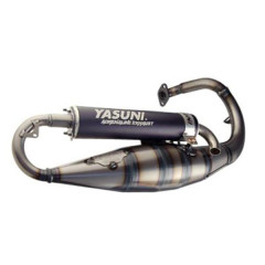 Pot scooter Yasuni silencieux noir - TUB1002B - pour Peugeot 50 TKR, Trekker, Speedfight 1 et 2, Vivacity, Buxy