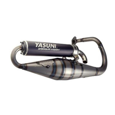 Pot Yasuni silencieux noir pour scooter Peugeot 50 TKR, Trekker, Speedfight 1 et 2, Vivacity, Buxy - TUB1001B