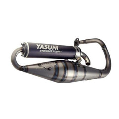 Pot Yasuni silencieux noir pour scooter Peugeot 50 TKR, Trekker, Speedfight 1 et 2, Vivacity, Buxy - TUB1001B