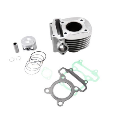 Cylindre adaptable fonte SYM 125 Fiddle 2, Jet 4, Symphony - Peugeot 125 Tweet, 125 Django, Speedfight 3 (OEM : 12100-ARA-000-A-XS)