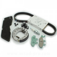 Kit entretien Piaggio avec plaquettes de frein pour Vespa Primavera 50 2T 2012-2017 - 1R000380