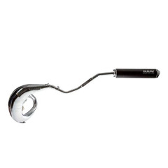 Pot cross ml chrome Yasuni silencieux noir passage gauche - Tub807xbcr-19 - pour Beta 50 RR, Rieju 50 MRX, SMX