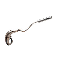 Pot d'échappement Yasuni Passage haut-gauche Alu pour mécaboites Beta RR 50 / Rieju MRX / SMX