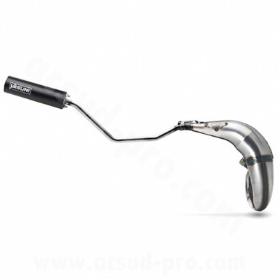 Pot d'échappement Yasuni noir pour mécaboite Rieju 50 MRT Pro (réf. TUB807TB-D57)