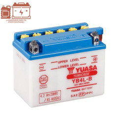 Batterie Yuasa YB4L-B 12V-4A Livré sans acide pour scooters 50cc