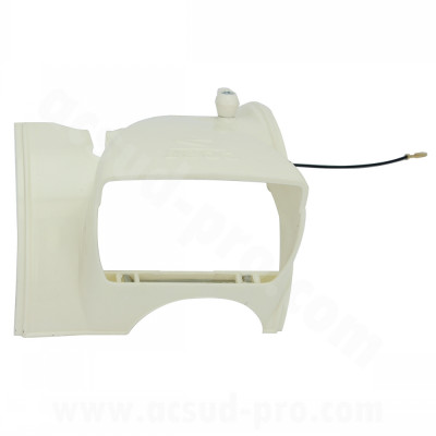 Capot de phare TNT adaptable blanc sans optique SOLEX 3800