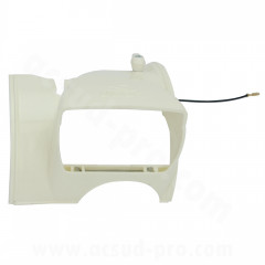 Capot de phare TNT adaptable blanc sans optique SOLEX 3800