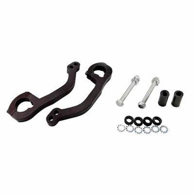 Fixation protège main Polisport diamètre 22.2mm couleur acier mat