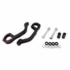 Fixation protège main Polisport diamètre 22.2mm couleur acier mat