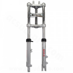 Fourche EBR aluminium hydraulique 28 mm pour Peugeot 103 / MBK 51
