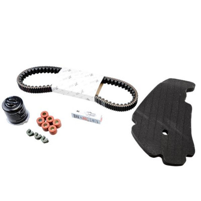 Kit entretien Piaggio OEM 1R000403 courroie, filtre à air, filtre à huile, galets, guide, bougie d'allumage 300 MP3 2014-2018, 300 Yourban 2011-2018