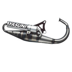 Pot d'échappement Yasuni Z 2T Silencieux Aluminium Adapté aux Scooters Minarelli Vertical (TUB306)