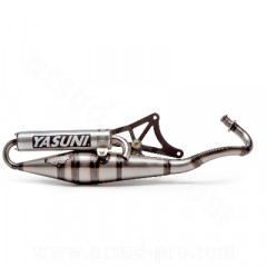 Pot d'échappement Yasuni 2T noir (TUB418B) pour scooters Piaggio NRG, NTT, Typhoon, Zip