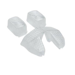 Cabochon de clignotant adaptable transparent AV+AR pour MBK 50 BOOSTER 1999-2003 (x4)