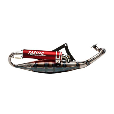 Pot silencieux rouge Yasuni adapté pour scooter Ludix, Vivacity 3, Speedfight 3/4, Citystar Air