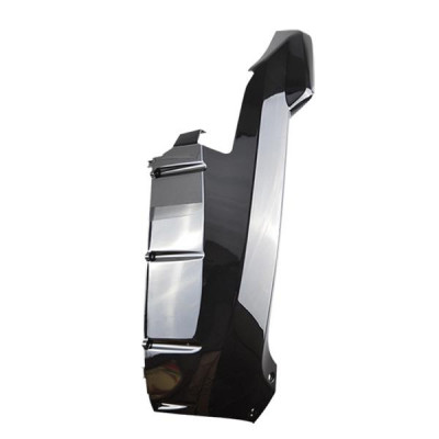 Bas de caisse droit adaptable noir (peint) pour scooter Vivacity 2008 et après