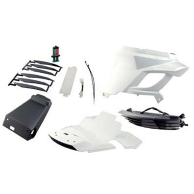 Coque arrière BCD blanche new design avec passage de roue pour scooter Booster 2004 et après