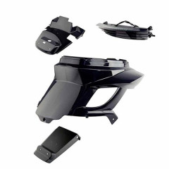 Coque arrière BCD noir nouveau design passage de roue/feu stop pour scooter Booster 2004>