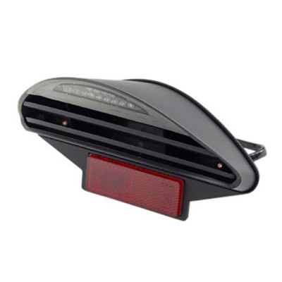 Feu arrière BCD LED noir homologué ailettes noir pour scooter / cyclo Nitro / Aerox RX