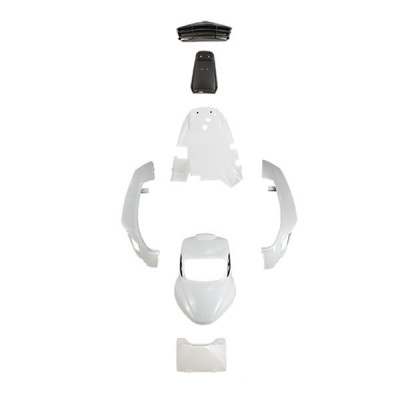 Kit carrosserie BCD blanc homologué (6 pièces) pour scooter Booster/BW'S après 2004
