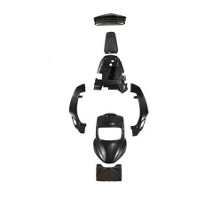 Kit carrosserie BCD noir homologué 6 pièces pour scooter Booster/BW'S 2004 et après