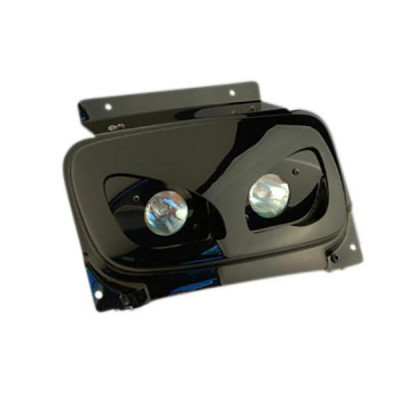 Double optique BCD dicroiques RX V2 noir pour scooter Booster/BW's 2004 et suivants