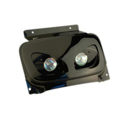 Double optique BCD dicroiques RX V2 noir pour scooter Booster/BW's 2004 et suivants