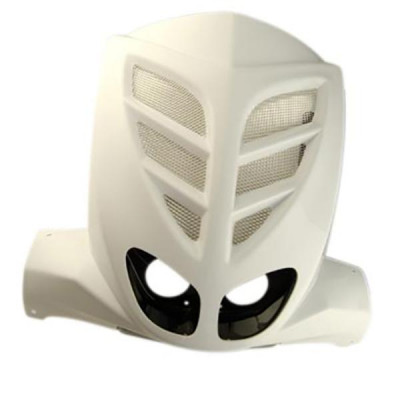 Tablier avant BCD double optique blanc + grille pour scooter Stunt/Slider