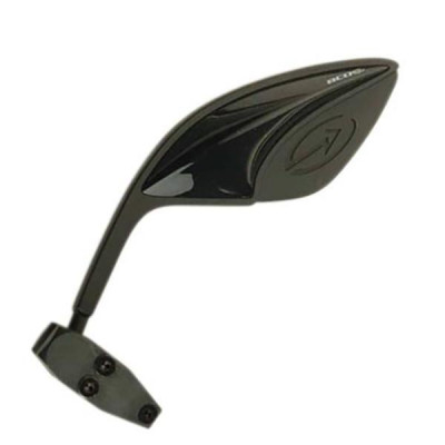 Rétroviseur BCD noir / noir gauche repliable, fixation 22mm