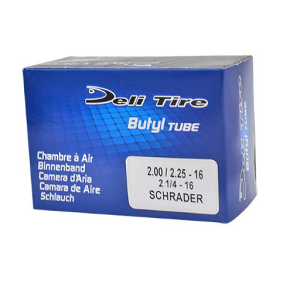 Chambre à air Deli Tire 2 1/4 x 16 valve droite